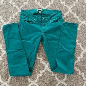 Paige Teal Skinny Jean